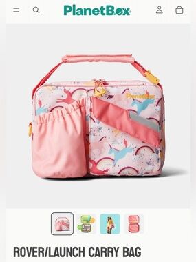 Planetbox Rover Stainless Steel Bento Lunchbox Set Carry bag silverware coldpack